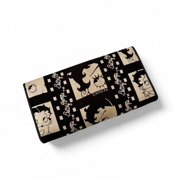 Y2K Betty Boop Patterned Foldover Wallet - Picture 2 of 7